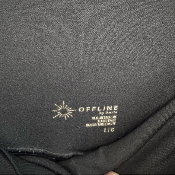 OFFLINE by Aerie Real Me High Rise Flare Leggings SZ L - Picture 5 of 6